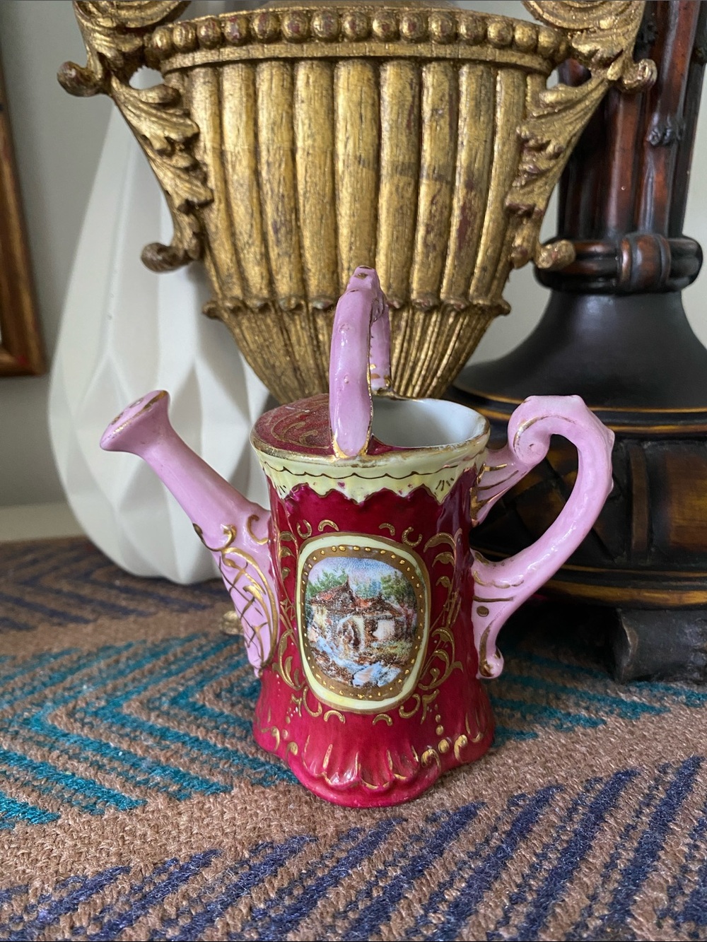 The “Nippon Golden Age” Miniature Antique Porcelain Watering Can (1891-1921)